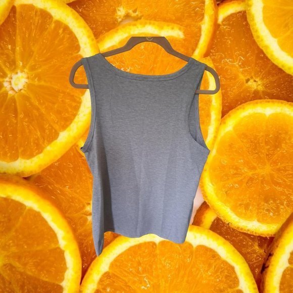 GOOD Vibes Gray with Rainbow Tank Top Size Large - Picture 4 of 4